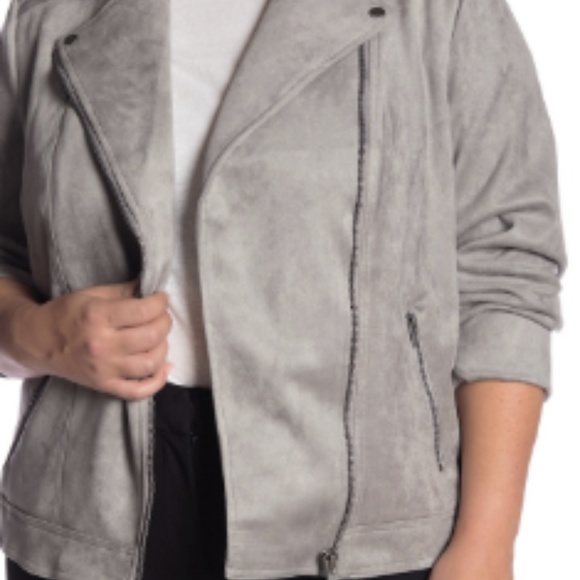 Philosophy Jackets & Blazers - Philosophy Apparel Faux Suede Moto Jacket